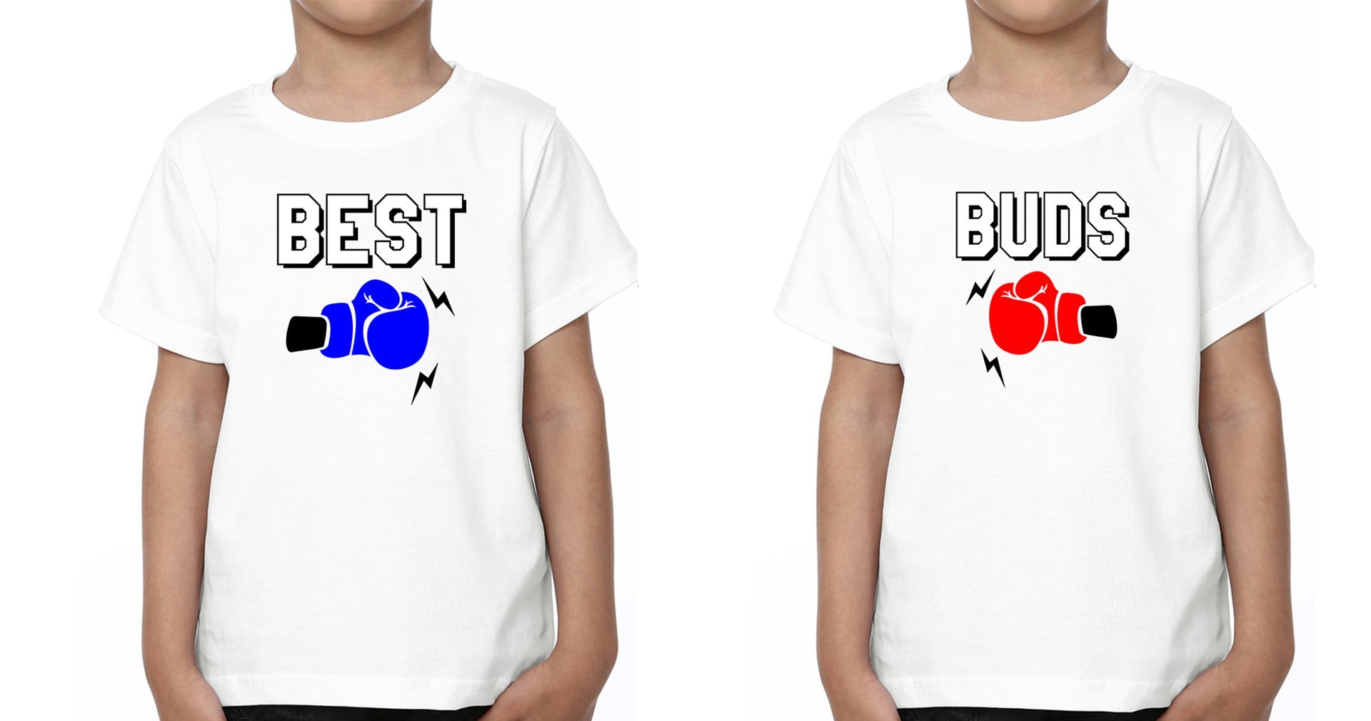 Best Buds Brother-Brother Kids Half Sleeves T-Shirts -FunkyTradition - FunkyTradition