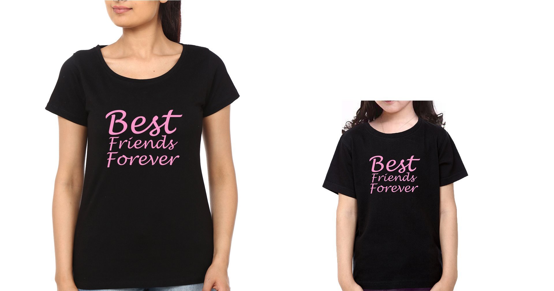 Best Friends Forever Mother and Daughter Matching T-Shirt- FunkyTradition - Funky Tees Club