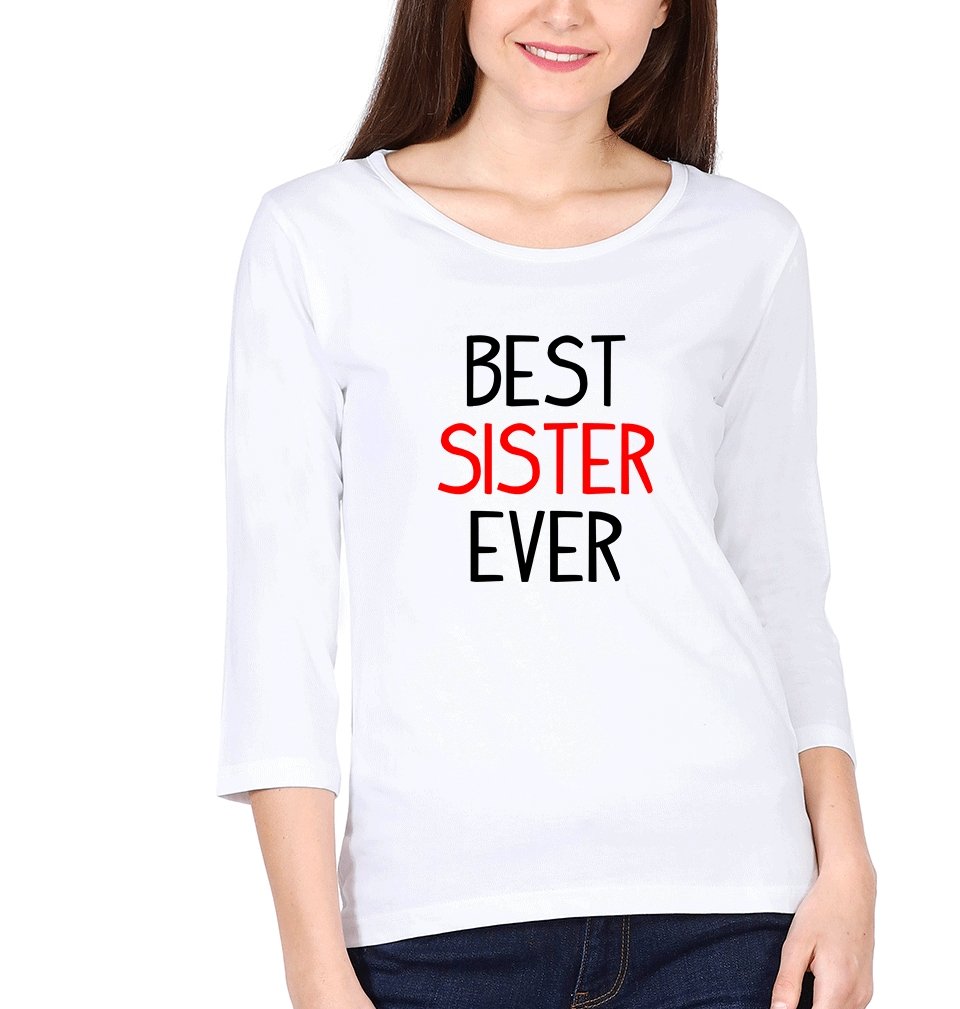Best Sister Sister Full Sleeves T-Shirts -FunkyTradition - FunkyTradition