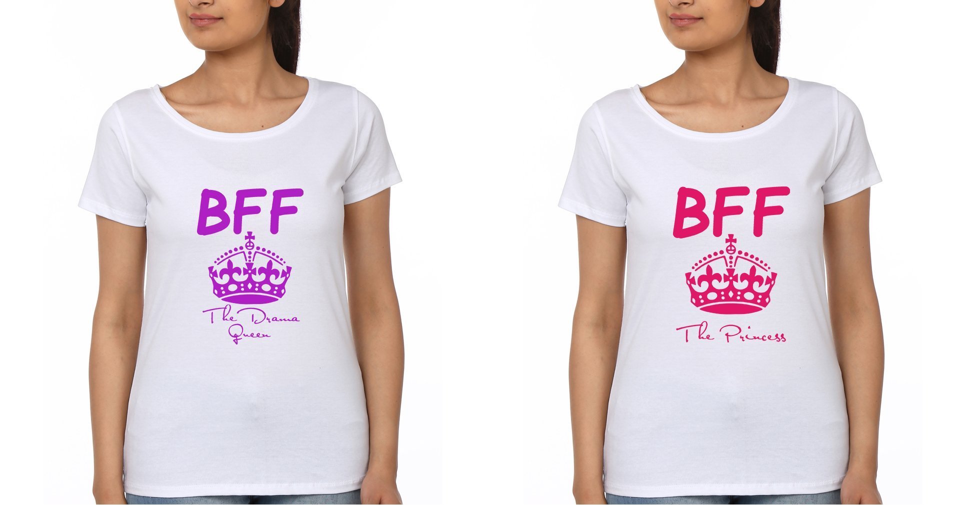 BFF Half Sleeves T-Shirts-FunkyTradition - FunkyTradition