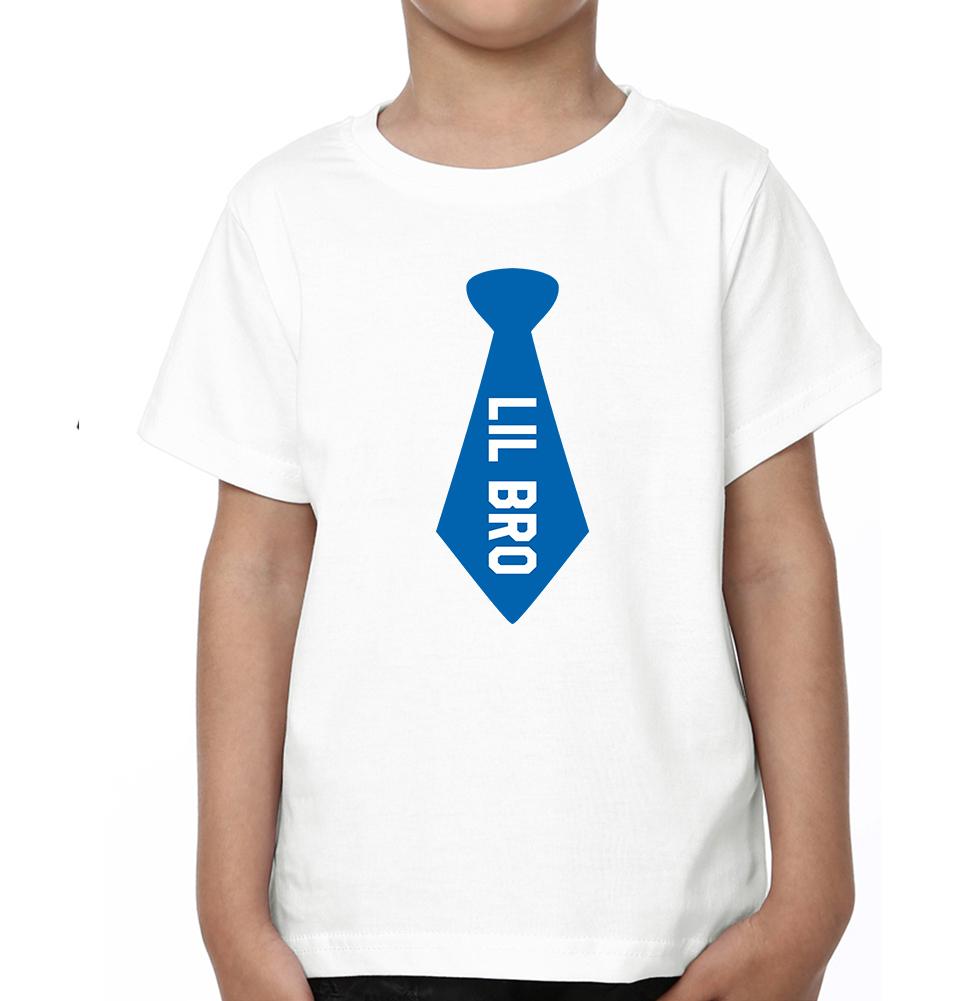Big Bro Lil Bro Brother-Brother Kids Half Sleeves T-Shirts -FunkyTradition - FunkyTradition