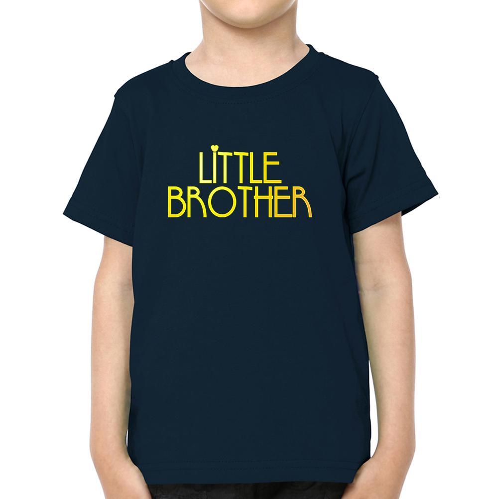 Big Brother Lil Brother Brother-Brother Kids Half Sleeves T-Shirts -FunkyTradition - FunkyTradition