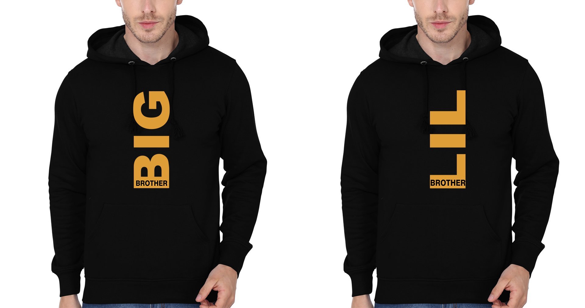 Big Brother Lil Brother-Brother Hoodies-FunkyTradition - FunkyTradition