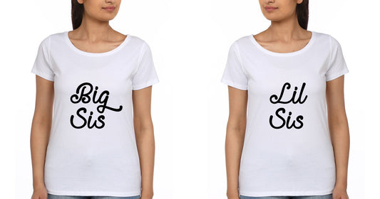 Big Lil Sis Sister Sister Half Sleeves T-Shirts -FunkyTradition - FunkyTradition