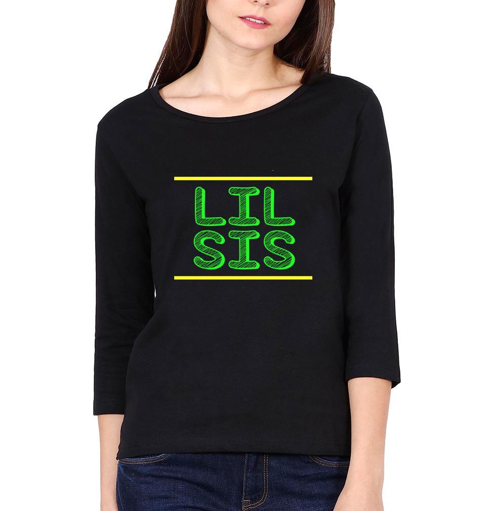 Big Sis Lil Sis Sister Sister Full Sleeves T-Shirts -FunkyTradition - FunkyTradition