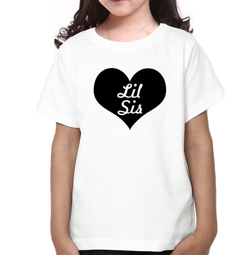 Big Sis Lil Sis Sister-Sister Kids Half Sleeves T-Shirts -FunkyTradition - FunkyTradition