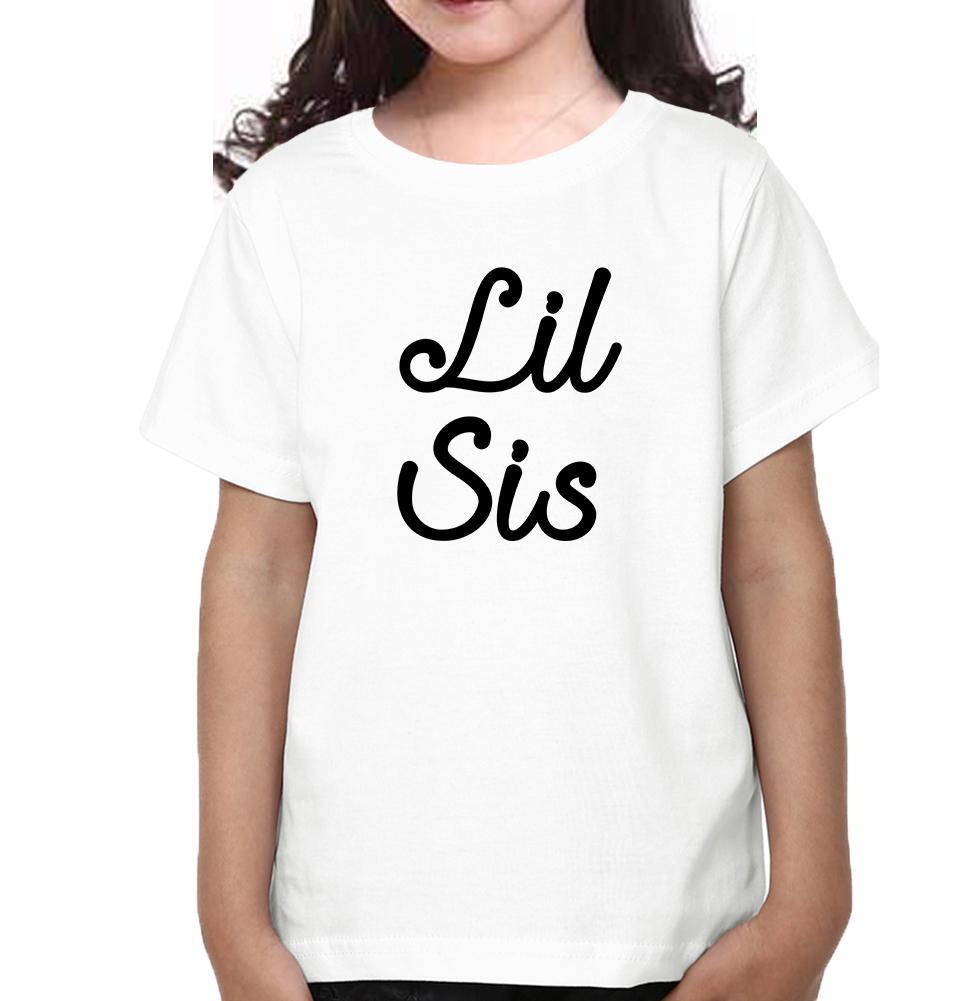 Big Sis Lil Sis Sister-Sister Kids Half Sleeves T-Shirts -FunkyTradition - FunkyTradition