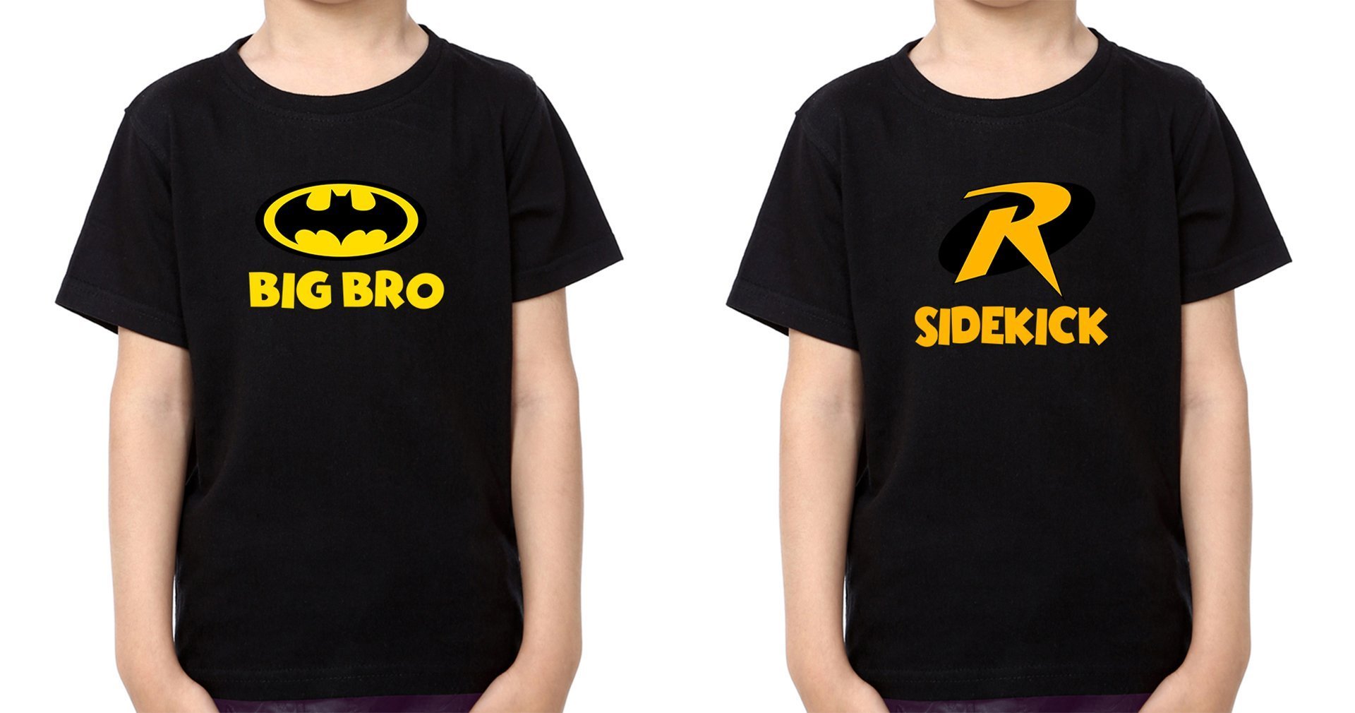 BigBro Sidekick Brother-Brother Kids Half Sleeves T-Shirts -FunkyTradition - FunkyTradition