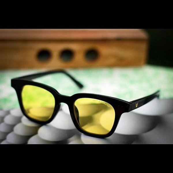 Black And Yellow Square Light Weight Comfortable Sunglasses For Men And Women-FunkyTradition - FunkyTradition
