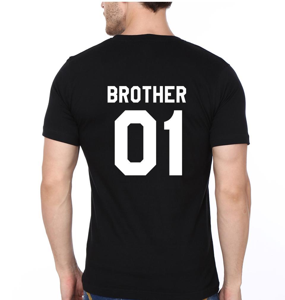 Brother 01 02 Brother-Brother Half Sleeves T-Shirts -FunkyTradition - FunkyTradition