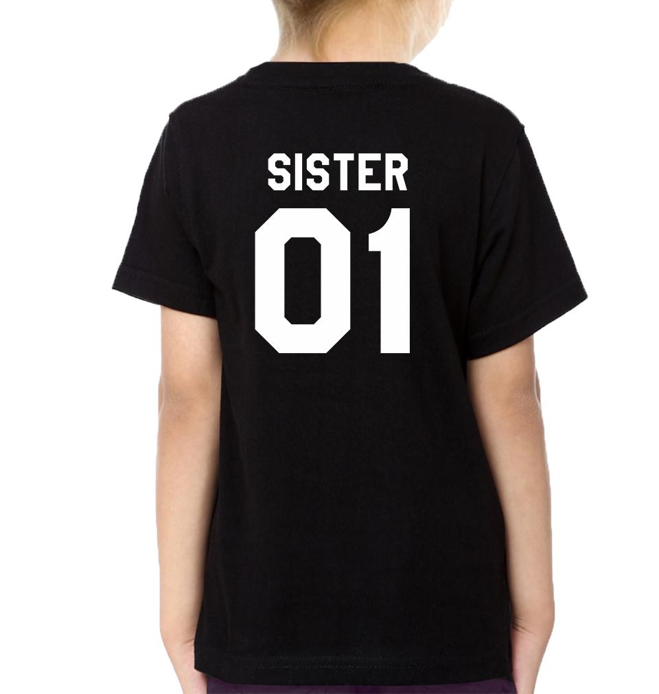 Brother01 Sister02 Brother-Sister Kid Half Sleeves T-Shirts -FunkyTradition - FunkyTradition