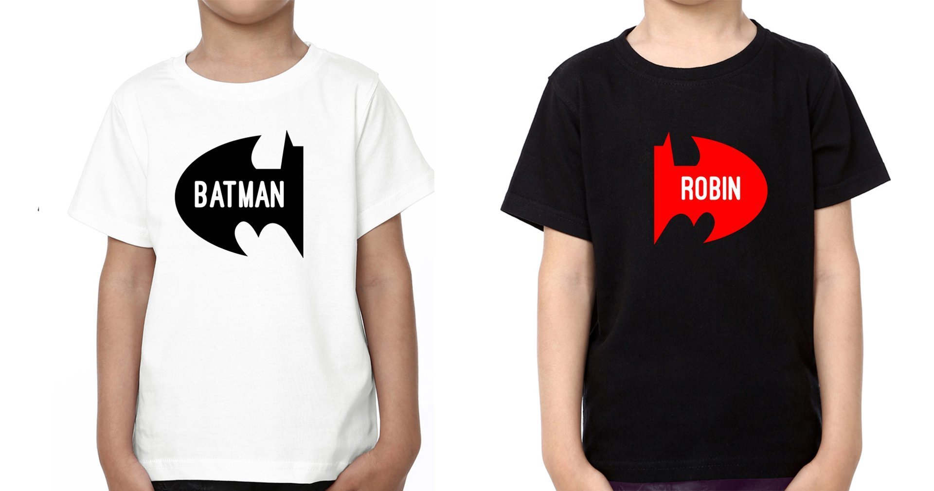 Btaman Robin Brother-Brother Kids Half Sleeves T-Shirts -FunkyTradition - FunkyTradition