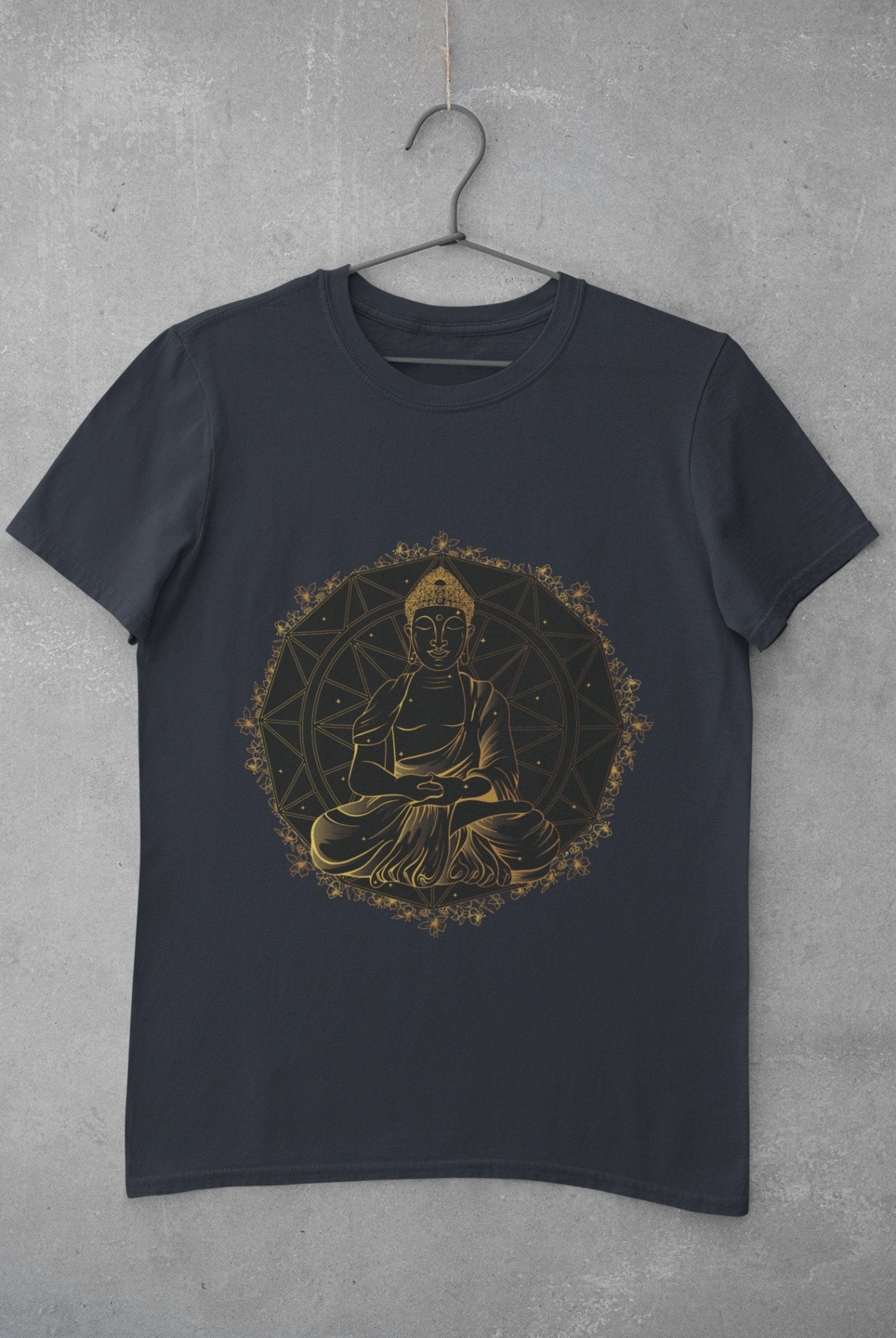 Buddha Gold Women Half Sleeves T-shirt- FunkyTradition - Funky Tees Club