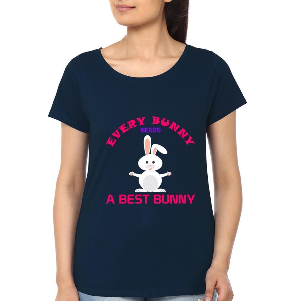 Bunny Sister Sister Half Sleeves T-Shirts -FunkyTees - Funky Tees Club