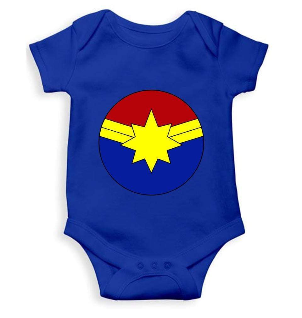 Captain Marvel Rompers for Baby Boy - FunkyTradition - FunkyTradition