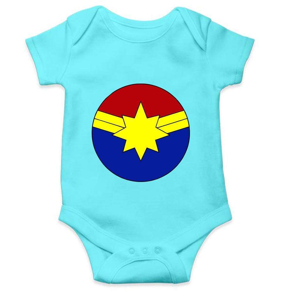 Captain Marvel Rompers for Baby Boy - FunkyTradition - FunkyTradition