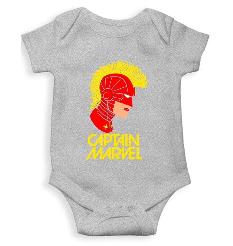 Captain Marvel Rompers for Baby Girl- FunkyTradition - FunkyTradition