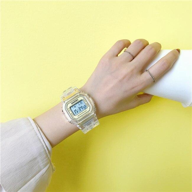 Casual Transparent Digital Sport Watch For Men And Women-FunkyTradition - FunkyTradition