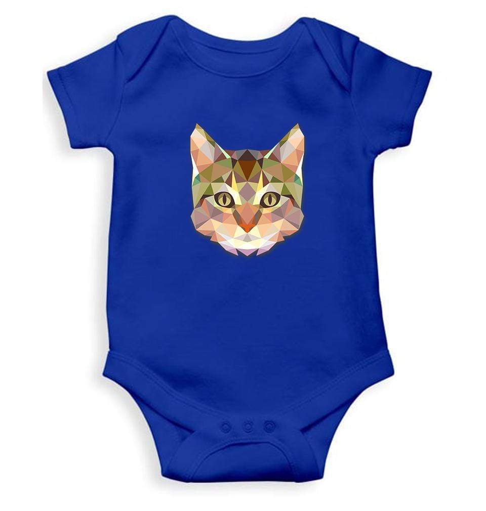 Cat Abstract Rompers for Baby Girl- FunkyTradition - FunkyTradition
