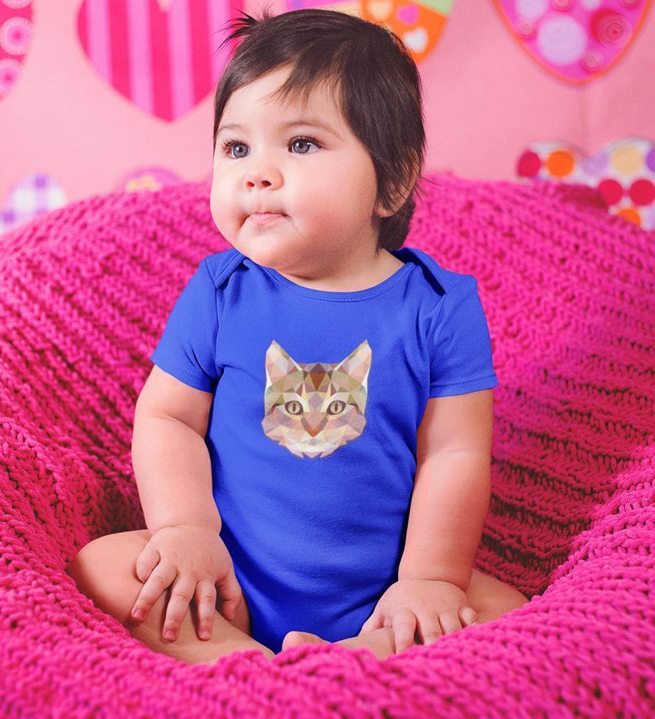 Cat Abstract Rompers for Baby Girl- FunkyTradition - FunkyTradition