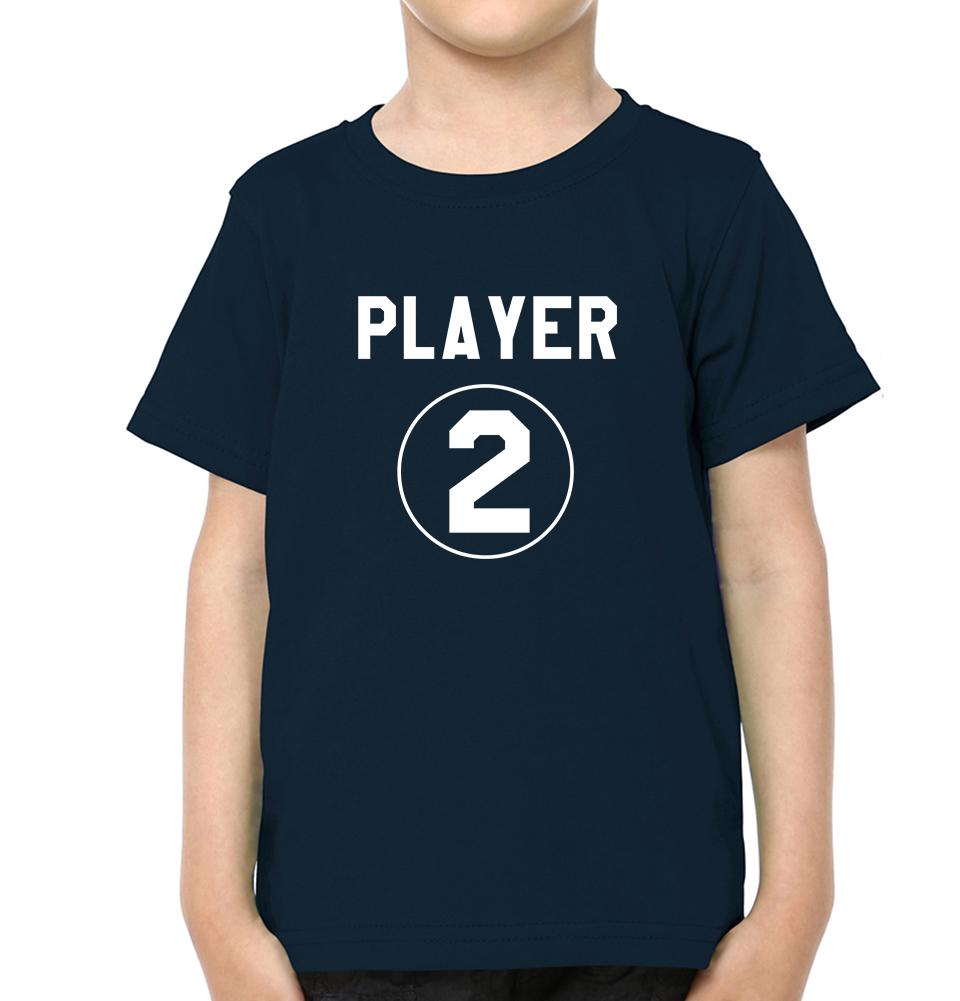 Player1 Player2 Brother-Brother Kids Half Sleeves T-Shirts -FunkyTradition