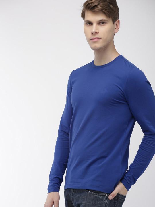 Plain royal blue Full Sleeves T-Shirt-FunkyTradition