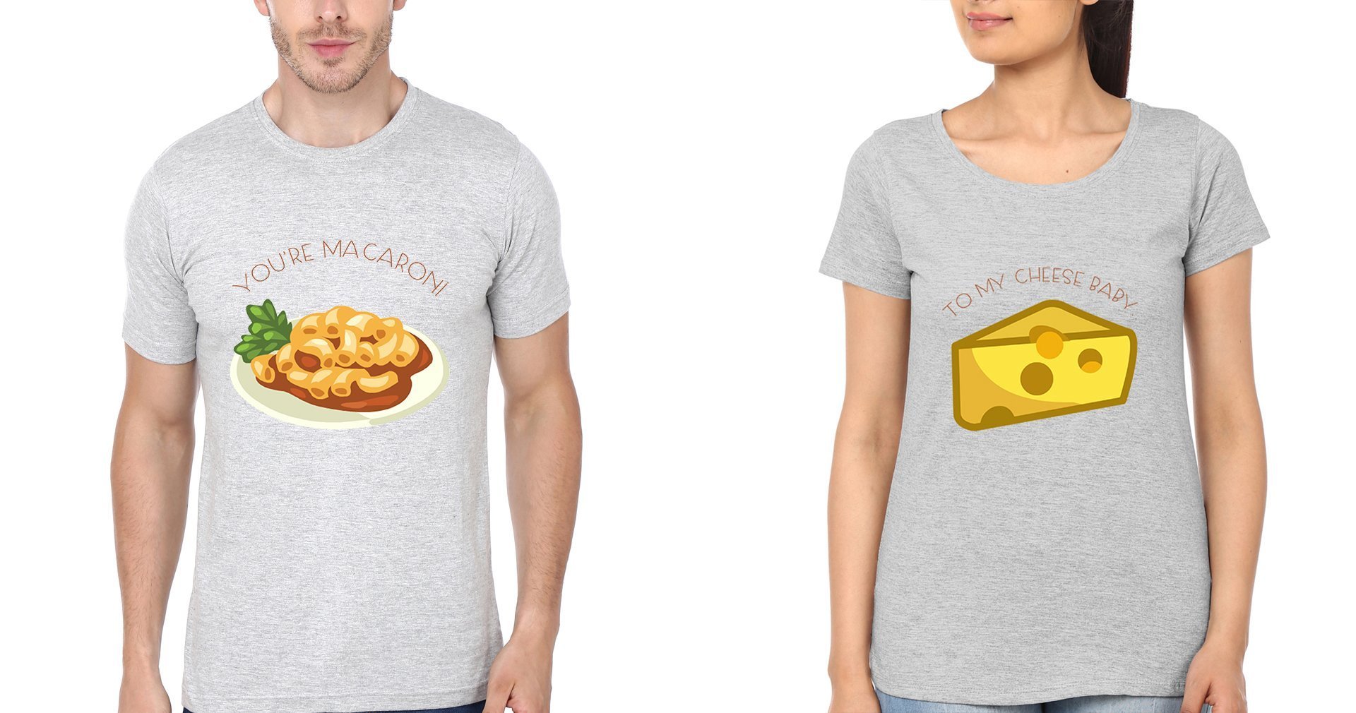 Cheese Macraoni BFF Half Sleeves T-Shirts-FunkyTradition - FunkyTradition
