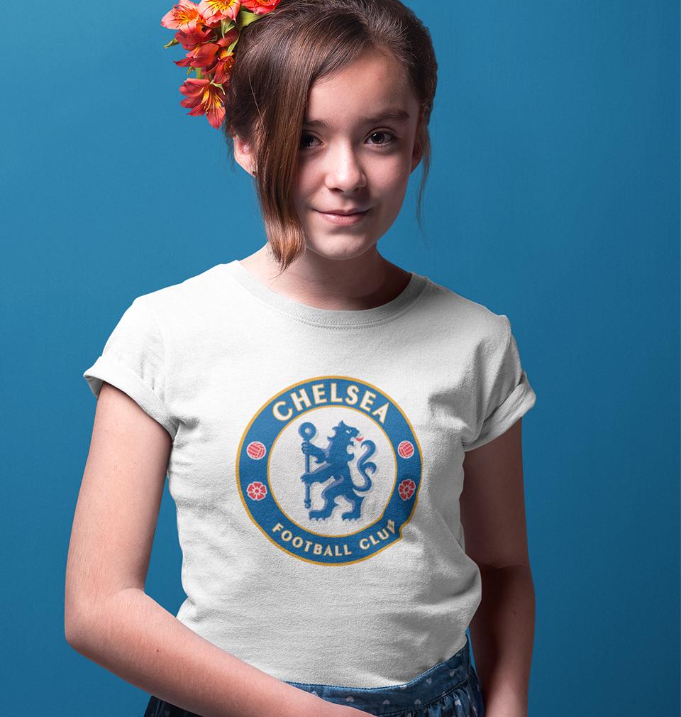 Chelsea United Half Sleeves T-Shirt For Girls -FunkyTradition - FunkyTradition