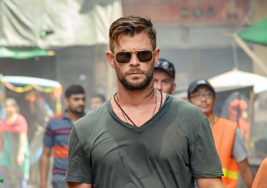 Chris Hemsworth Extraction Movie Square Sunglasses For Men-FunkyTradition - FunkyTradition