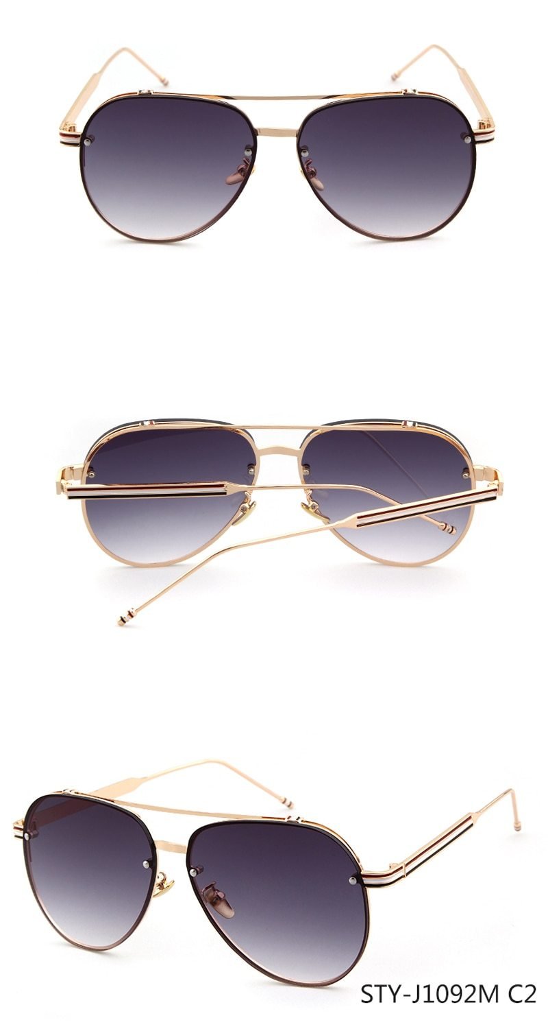 Classic Aviator Vintage Gradient Sunglasses For Women-FunkyTradition - FunkyTradition
