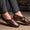 Classic Patent Slip Ons With Tassels For Men-FunkyTradition - FunkyTradition