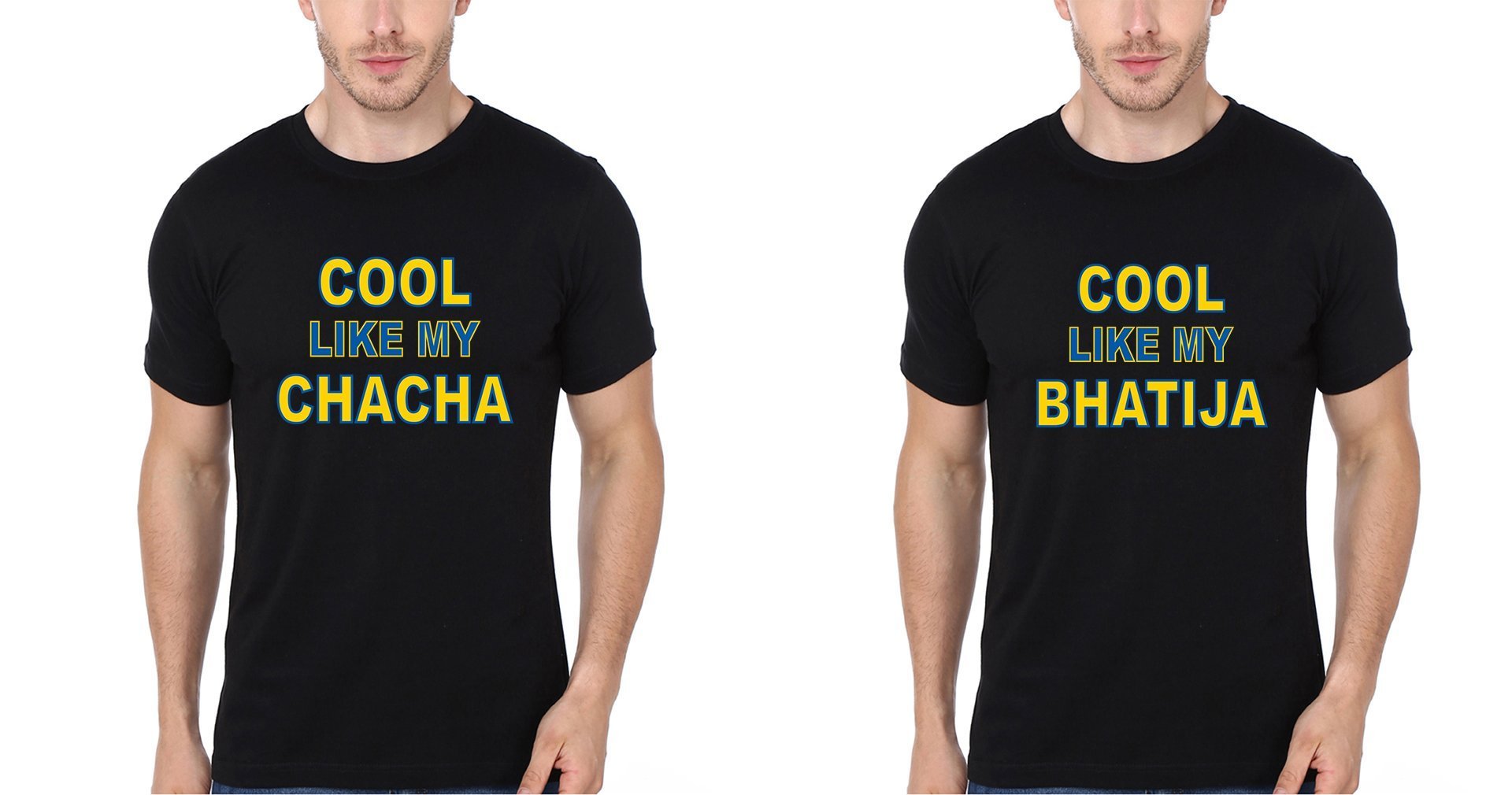 Cool Like My Chacha Bhatija Half Sleeves T-Shirts-FunkyTradition - FunkyTradition