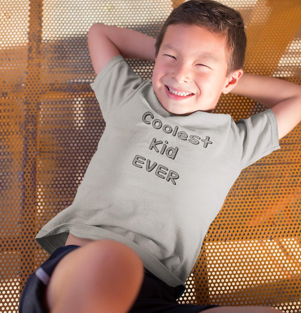 Coolest Kid Ever Half Sleeves T-Shirt for Boy-FunkyTradition - FunkyTradition