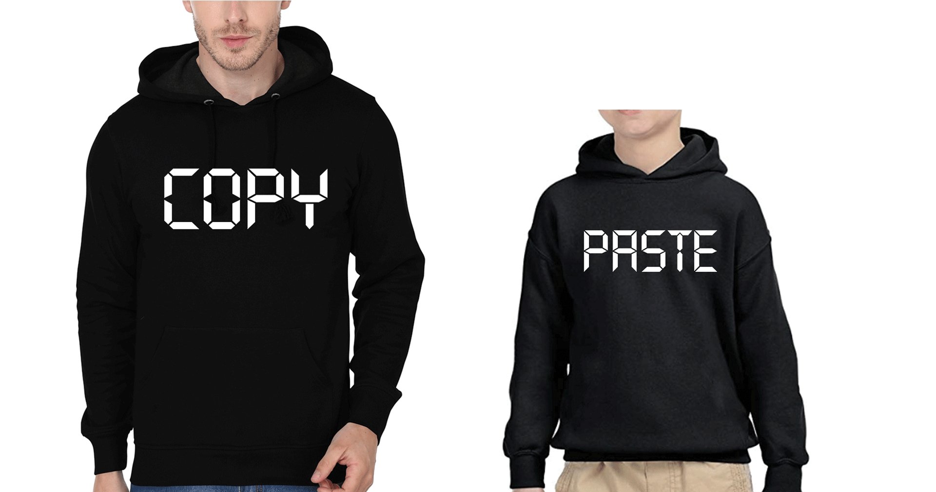 Copy Paste Father and Son Matching Hoodies- FunkyTradition - FunkyTradition