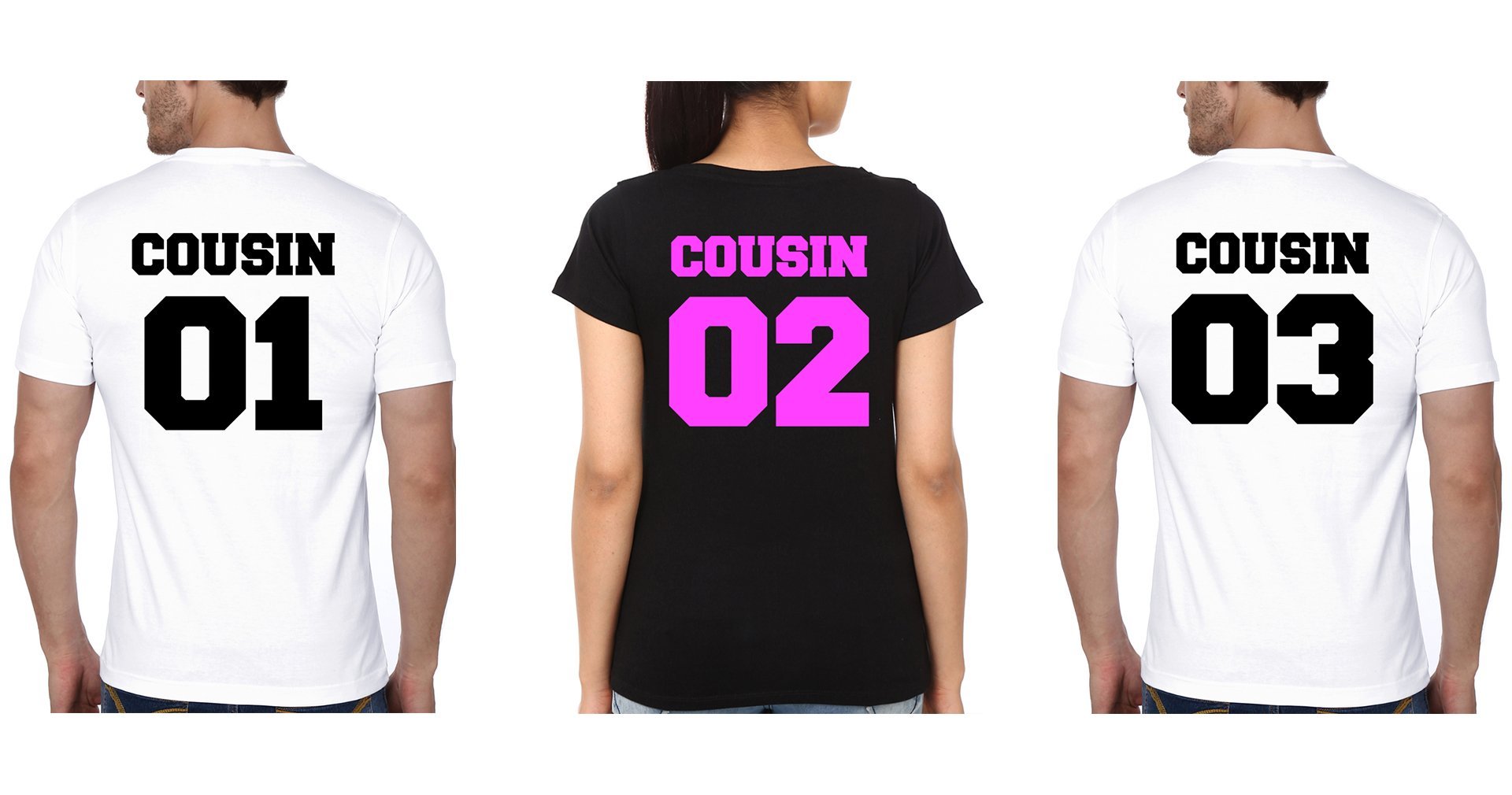 Cousin Half Sleeves T-Shirts-FunkyTradition - FunkyTradition