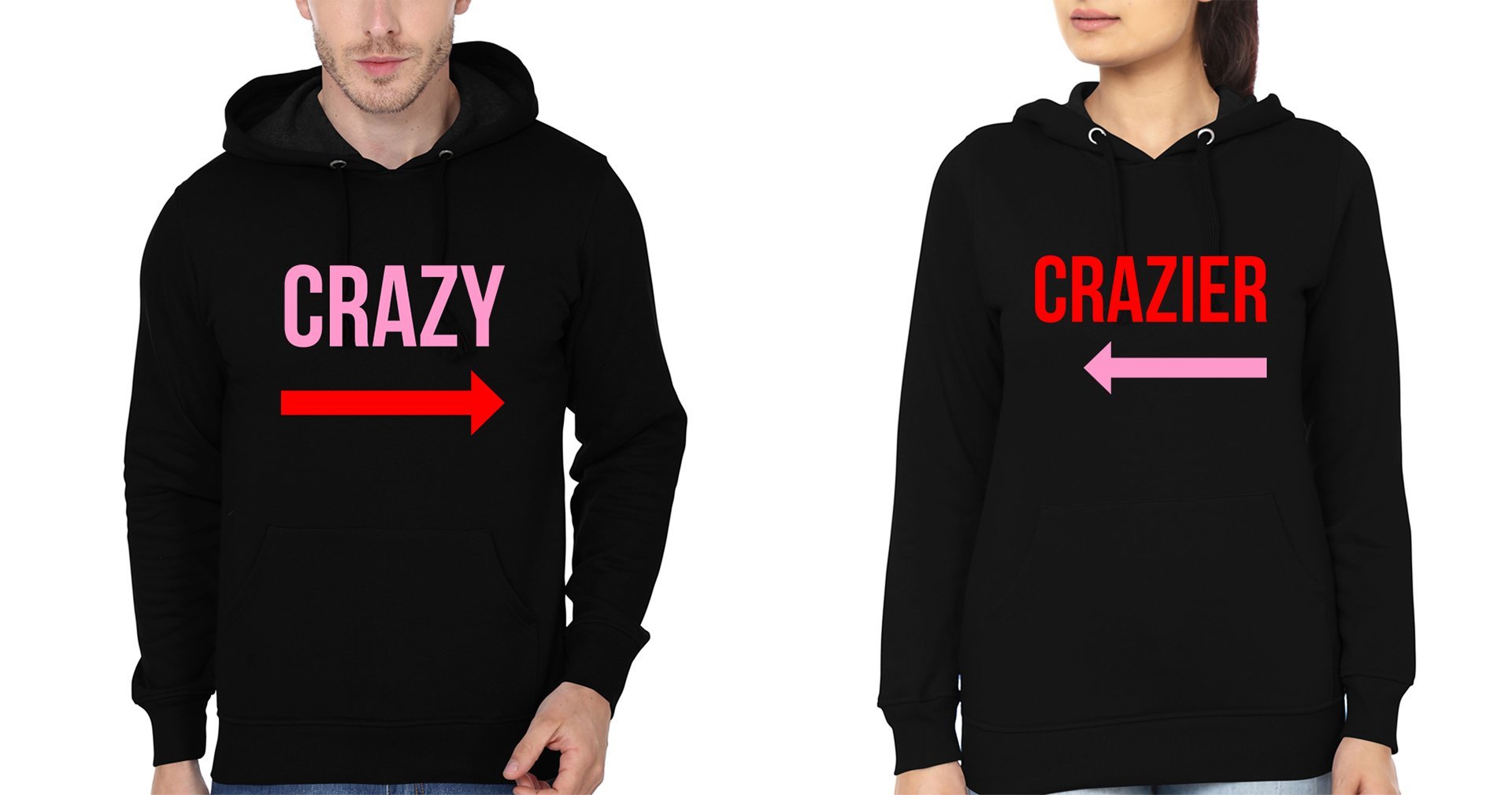 Crazy BFF Hoodies-FunkyTradition - FunkyTradition