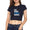 CRICKET Eat Sleep Cricket Repeat Womens Crop Top-FunkyTradition - FunkyTradition