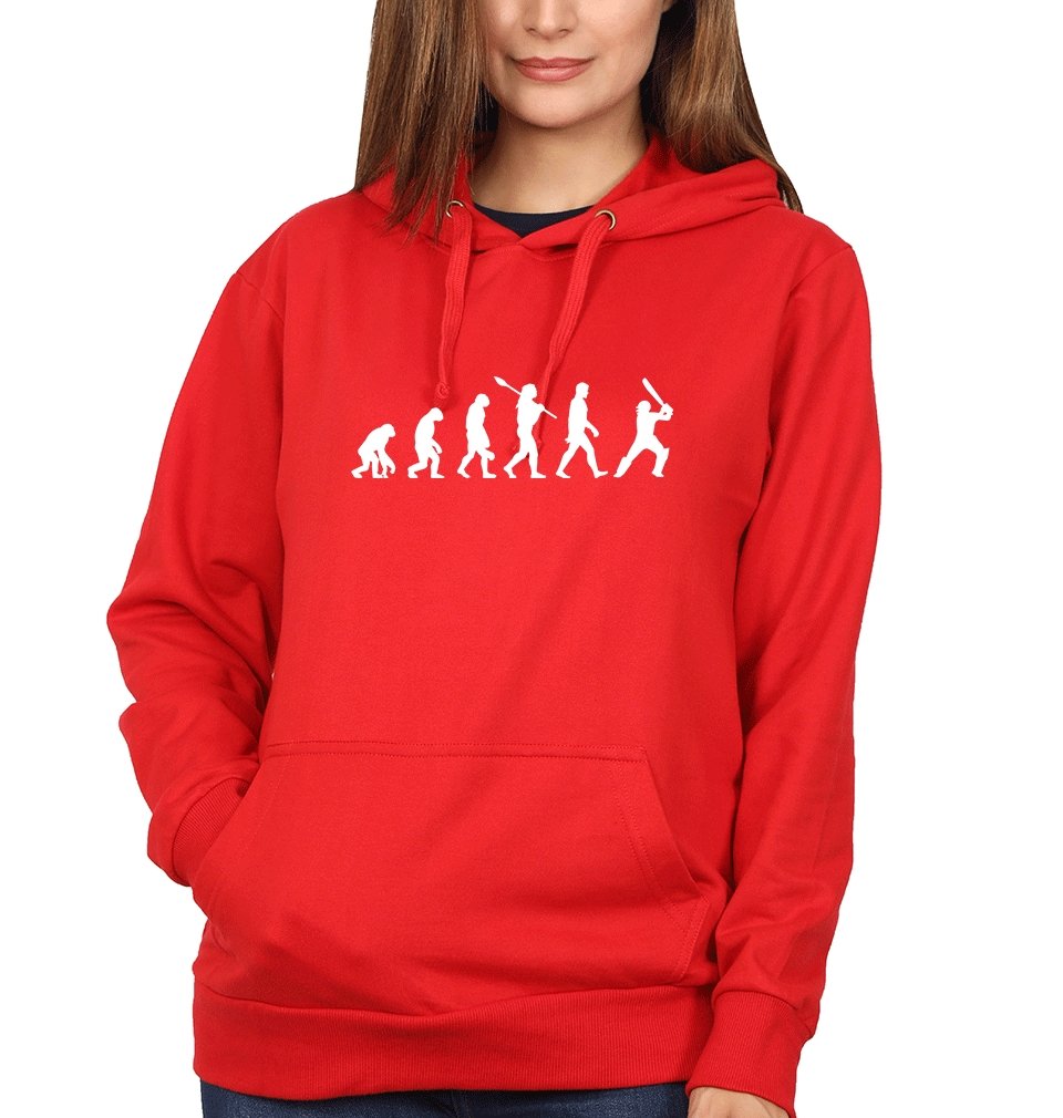 CRICKET Evolution Hoodies for Women-FunkyTradition - FunkyTradition