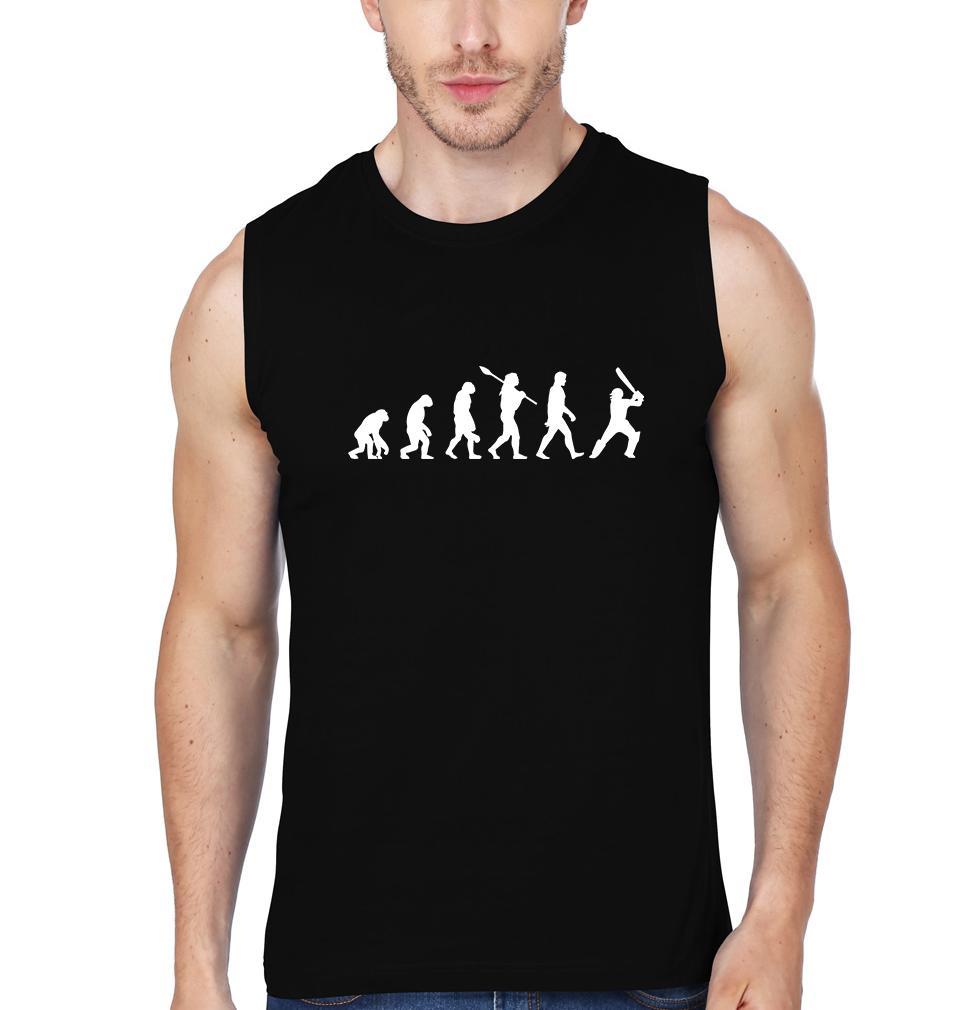 CRICKET Evolution Men Sleeveless T-Shirts-FunkyTradition - FunkyTradition