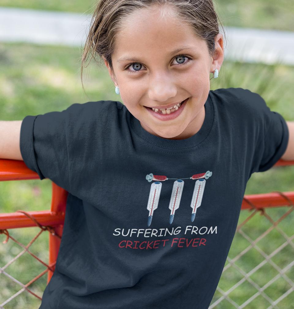 CRICKET Fever Repeat Half Sleeves T-Shirt For Girls -FunkyTradition - FunkyTradition