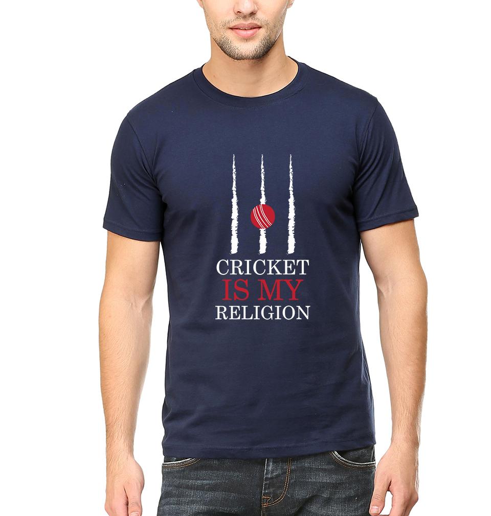 Cricket Is My Religion Half Sleeves T-Shirt For Men-FunkyTradition - FunkyTradition