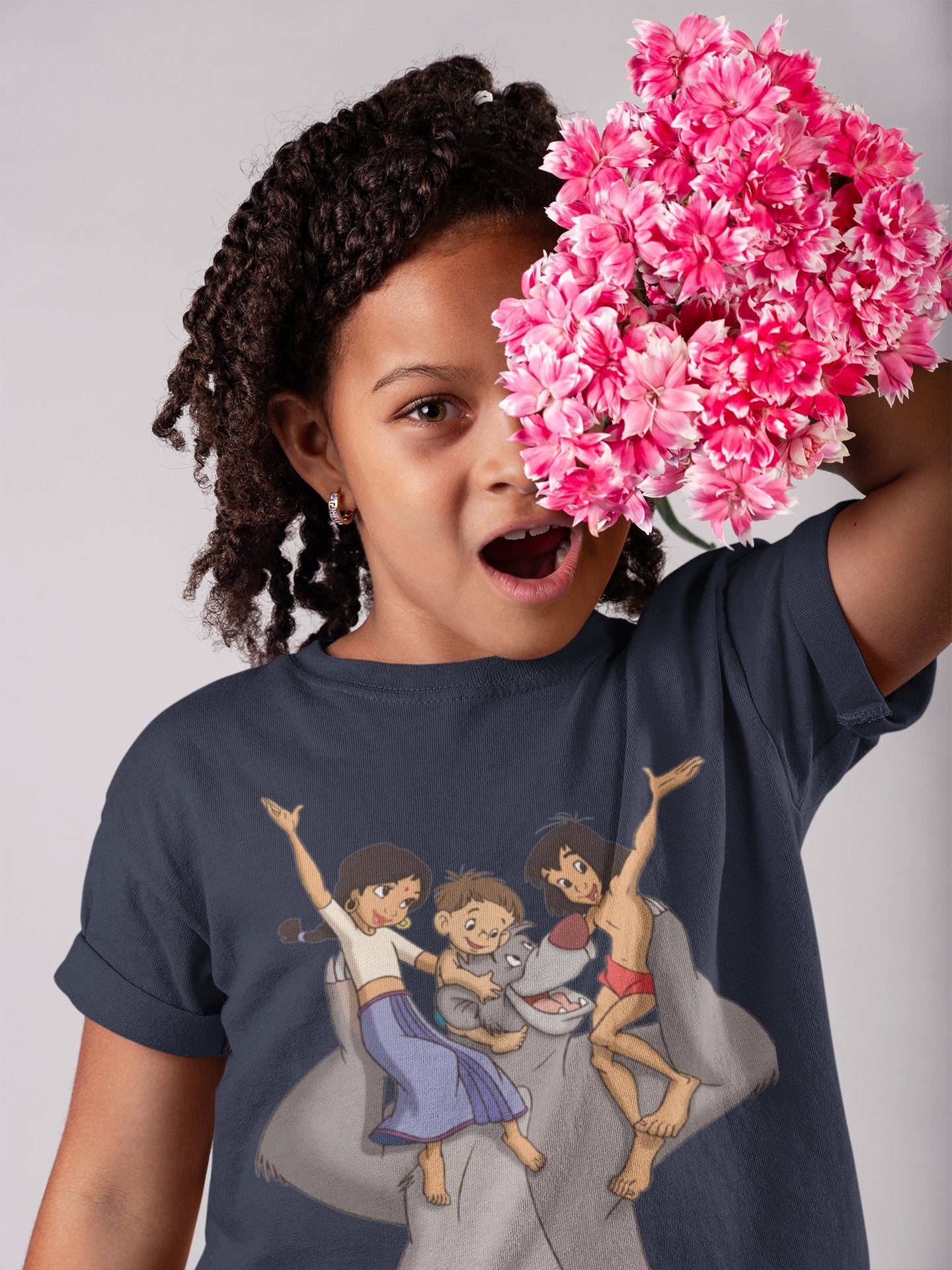 Cute Cartoon Half Sleeves T-Shirt For Girls -FunkyTradition - FunkyTradition