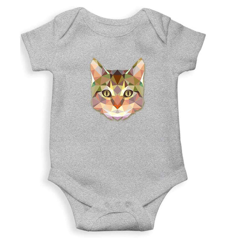 Cute Cat Abstract Rompers for Baby Boy- FunkyTradition - FunkyTradition