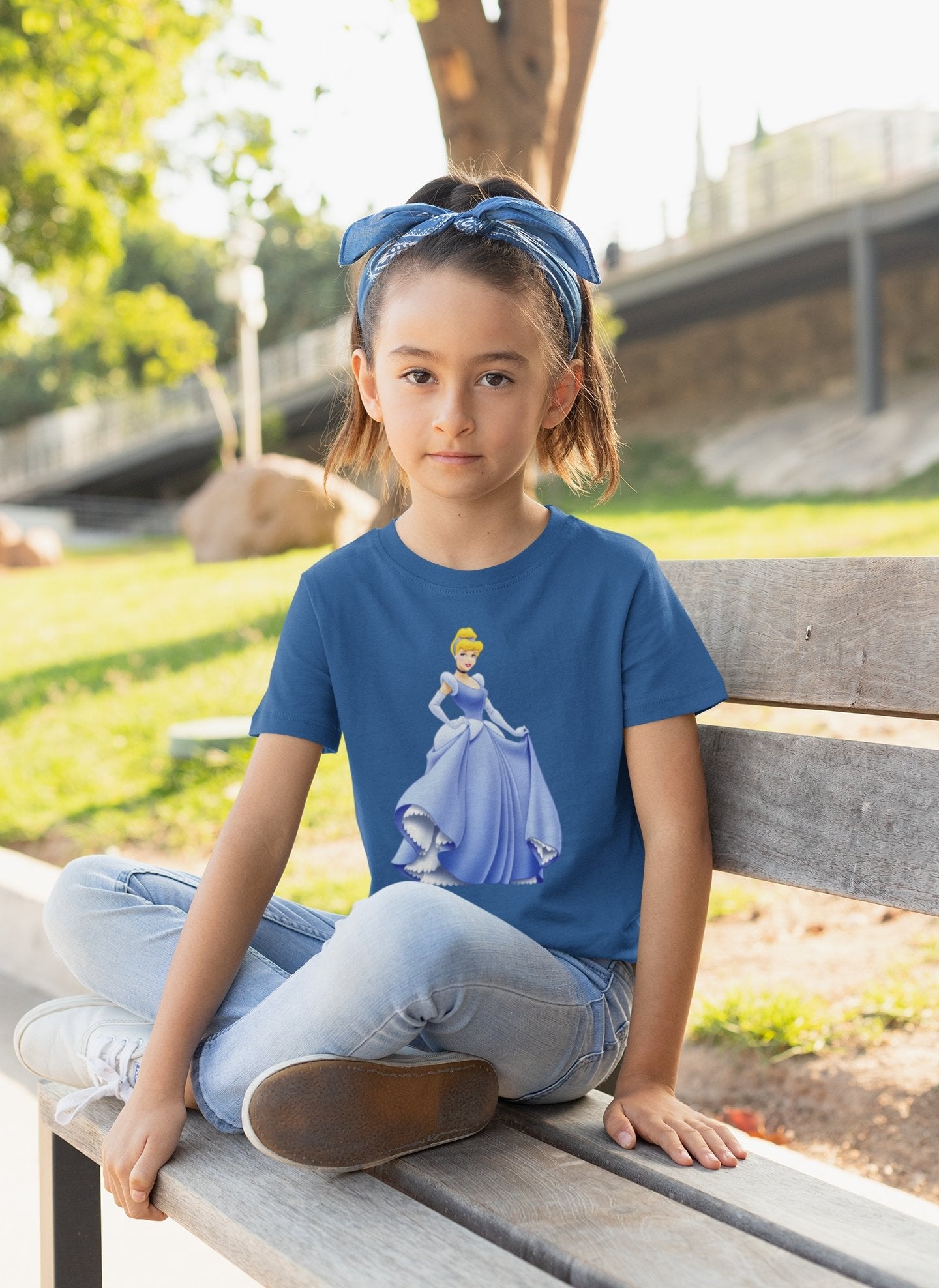 Cute Princess Half Sleeves T-Shirt For Girls -FunkyTradition - FunkyTradition
