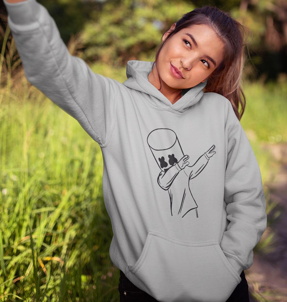 Dab Marshmello Hoodies for Women-FunkyTradition - FunkyTradition