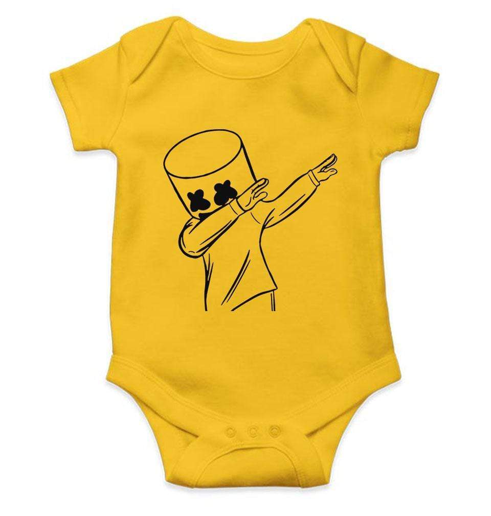 Dab Marshmello Rompers for Baby Girl- FunkyTradition - FunkyTradition