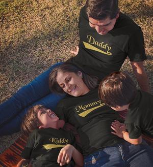 Daddy Mommy Kiddy Family Half Sleeves T-Shirts-FunkyTradition - FunkyTradition