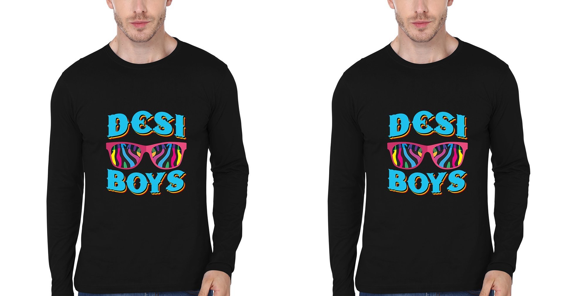 Desi Boys Brother-Brother Full Sleeves T-Shirts -FunkyTradition - FunkyTradition