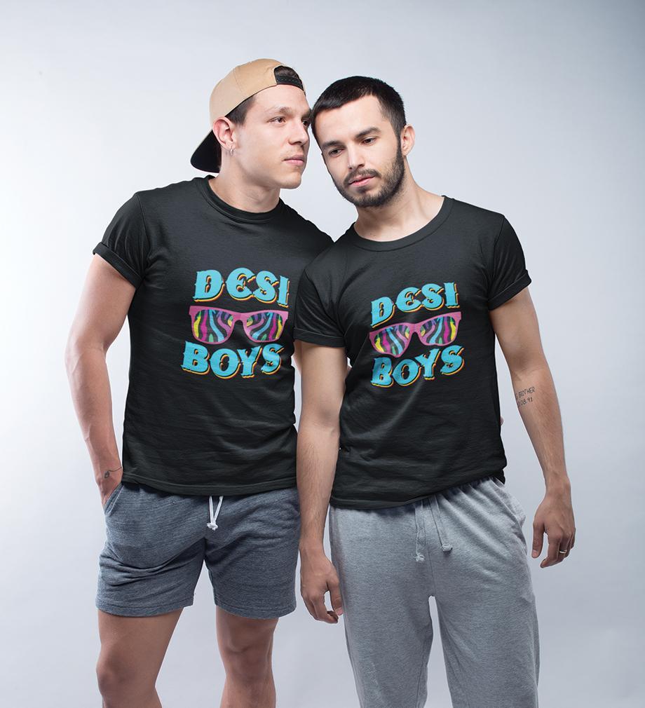 Desi Boys Brother-Brother Half Sleeves T-Shirts -FunkyTradition - FunkyTradition