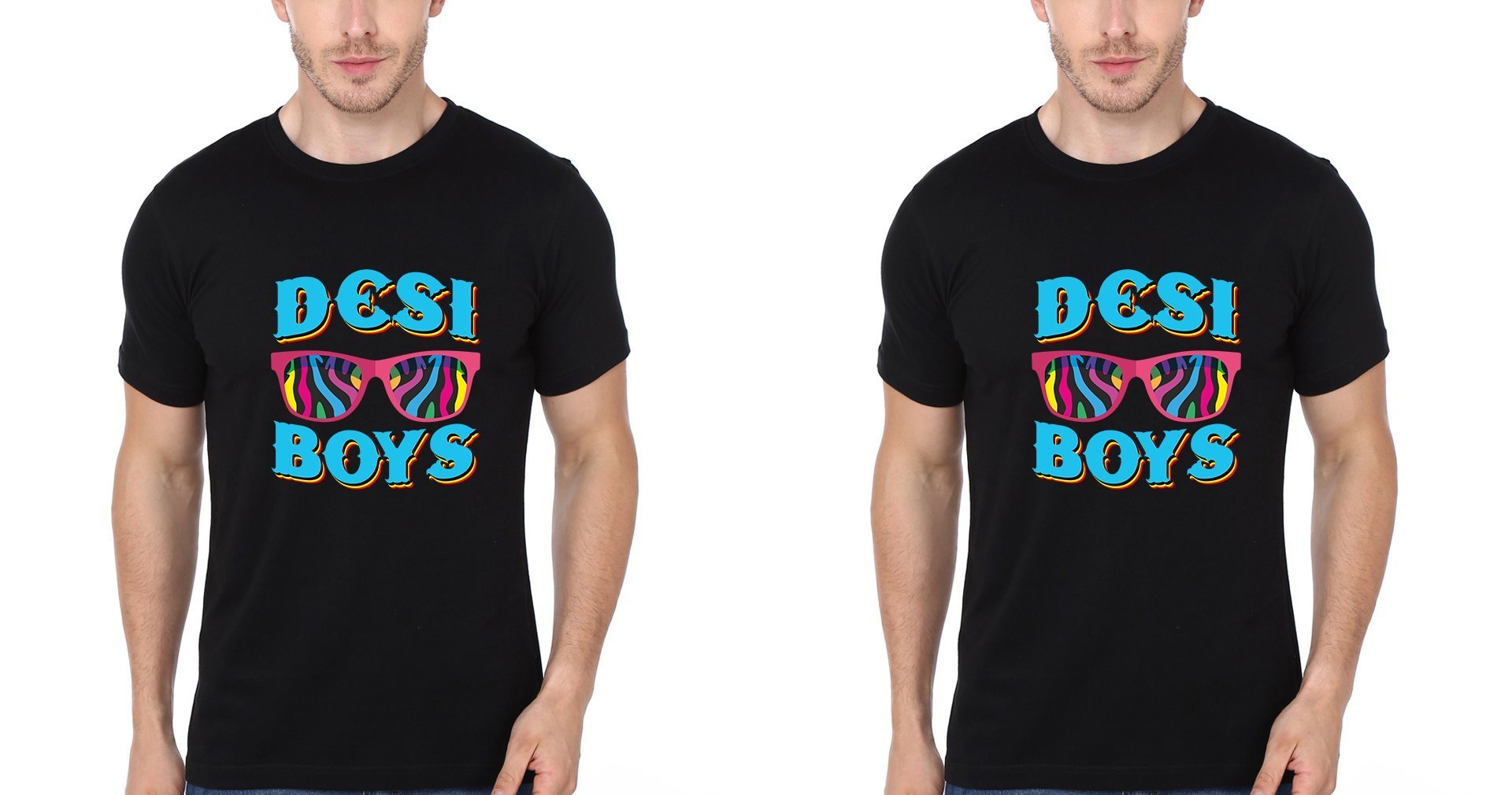 Desi Boys Brother-Brother Half Sleeves T-Shirts -FunkyTradition - FunkyTradition